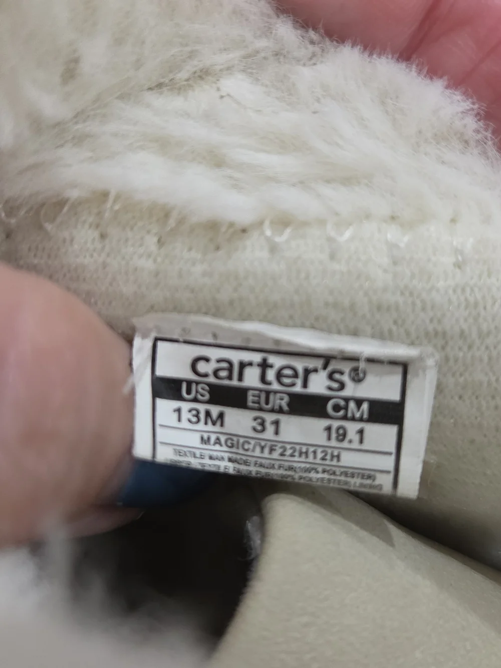 Carters warm faux
